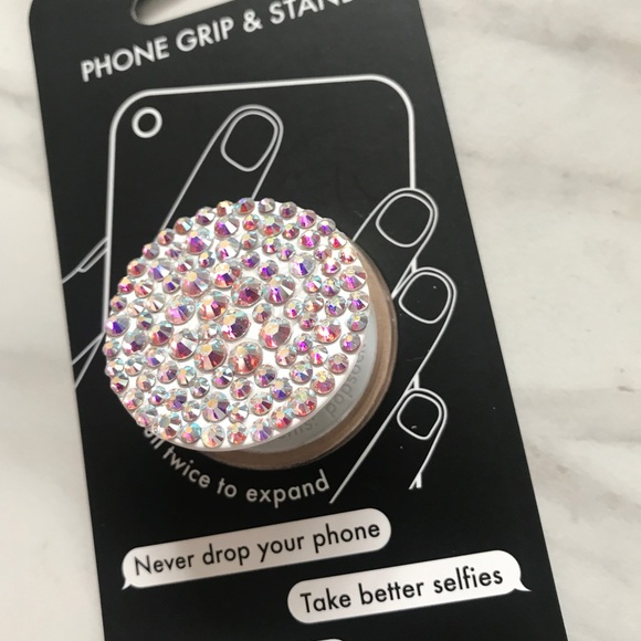 Swarovski crystal AB popsocket phone grip & stand - Picture 2 of 4